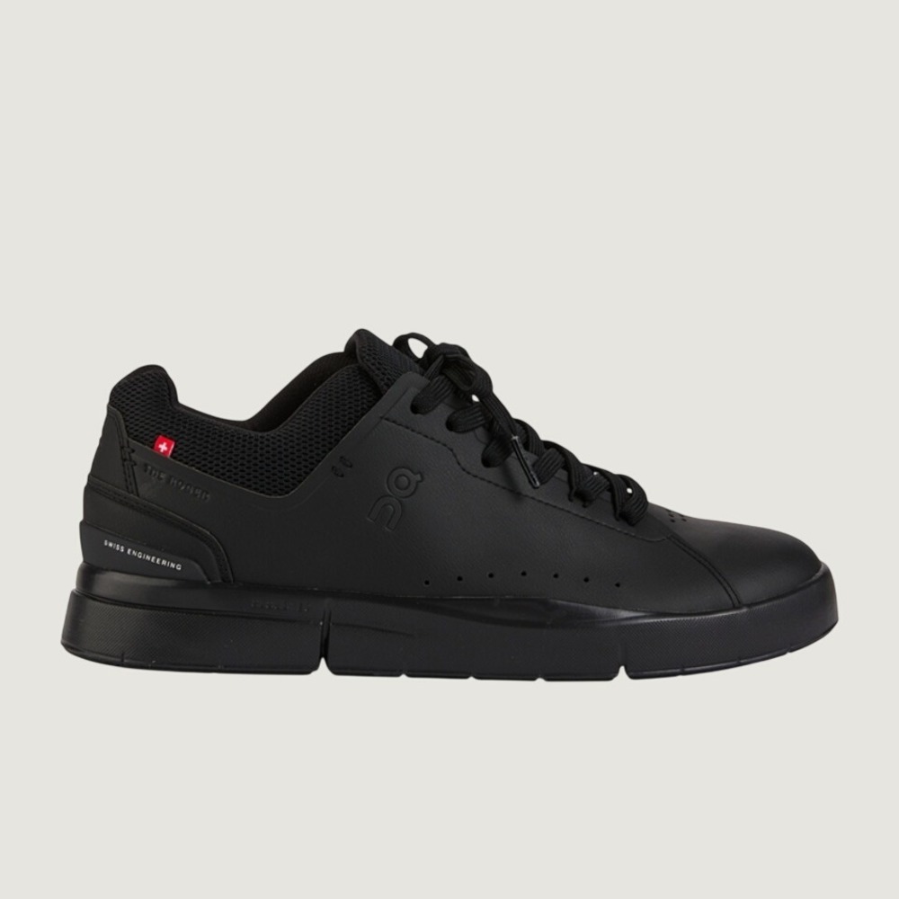 On Running Mens The Roger Advantage Black Sneakers 10.5
